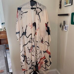 Woven Heart Multicolor Abstract Top